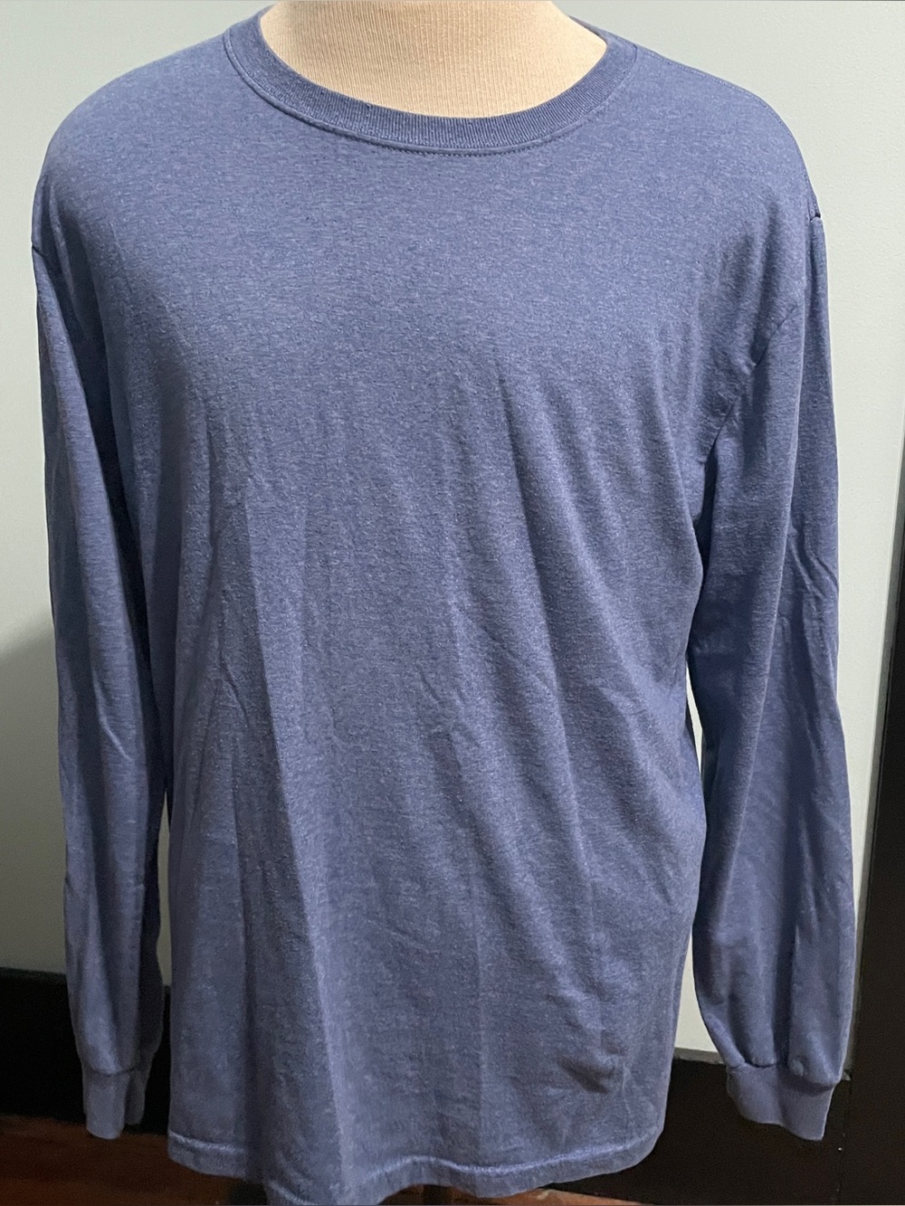 Jerzees blue long sleeve shirt Size L